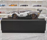 [CE] 1:18 Lamborghini 2020 Essenza SCV12 White Model Car Resin