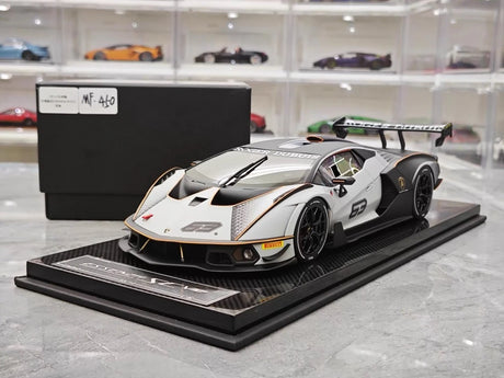 [CE] 1:18 Lamborghini 2020 Essenza SCV12 White Model Car Resin