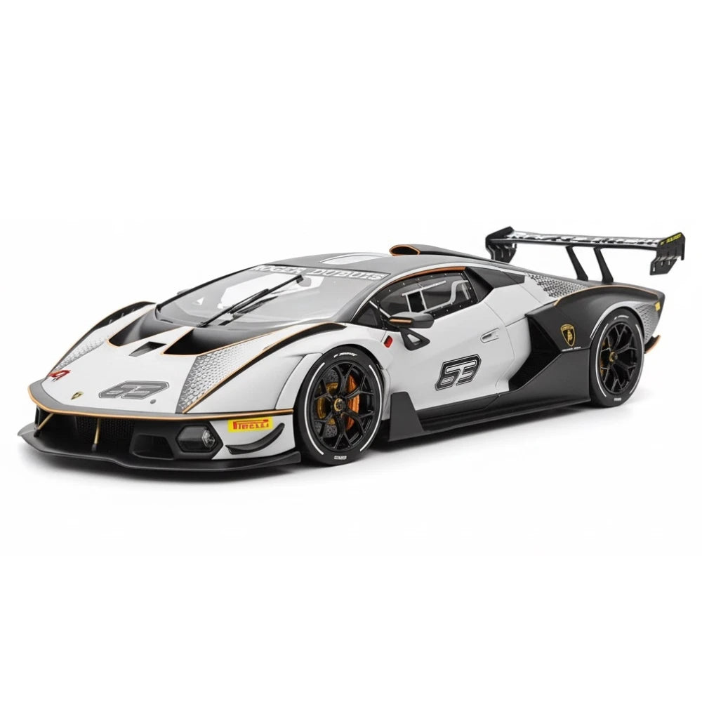 [CE] 1:18 Lamborghini 2020 Essenza SCV12 bianco modellino di auto resina