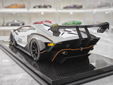 [CE] 1:18 Lamborghini 2020 Essenza SCV12 White Model Car Resin