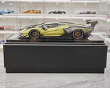 [CE] 1:18 Lamborghini 2020 Essenza SCV12 Green Model Car Resin