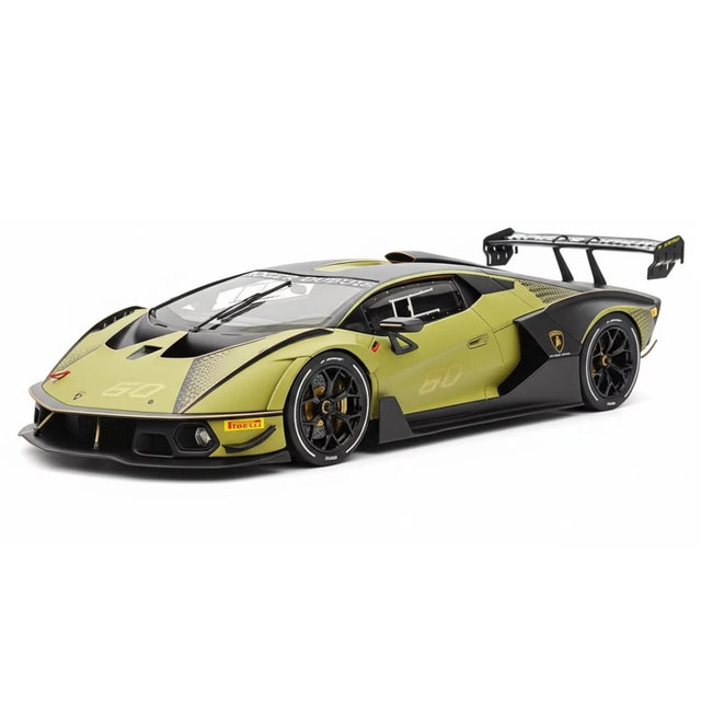 [CE] 1:18 Lamborghini 2020 Essenza SCV12 Green Model Car Resin
