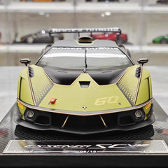 [CE] 1:18 Lamborghini 2020 Essenza SCV12 Green Model Car Resin