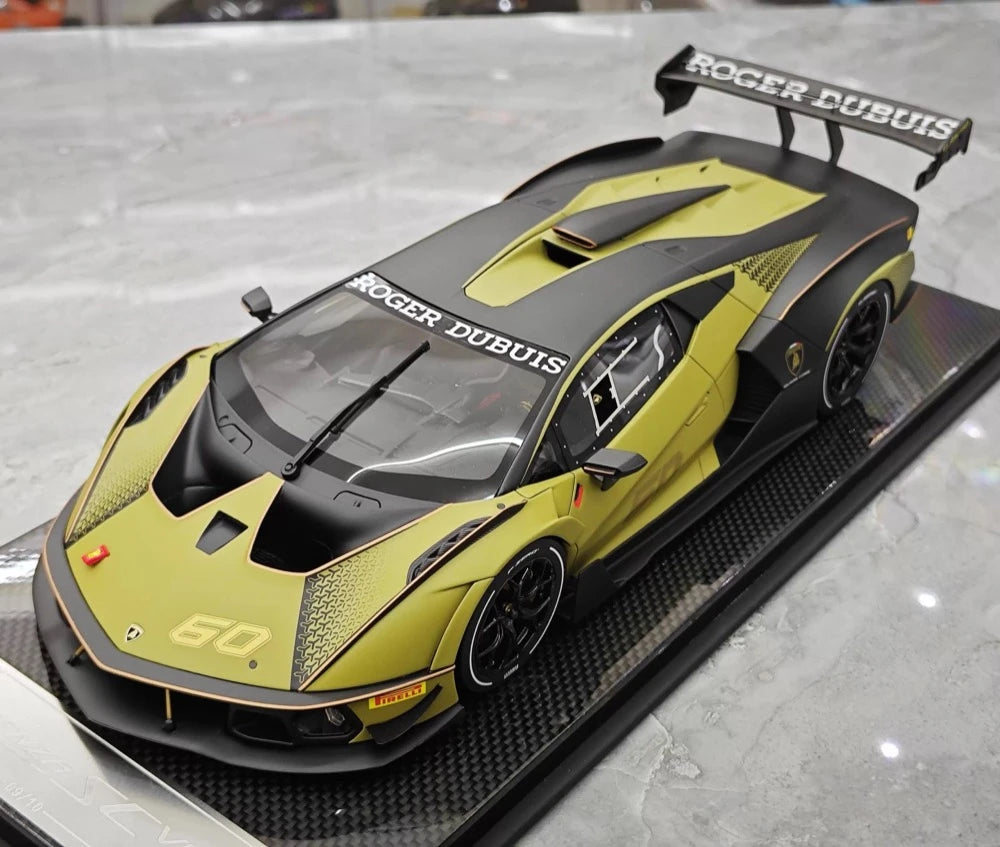 [CE] 1:18 Lamborghini 2020 Essenza SCV12 Green Model Car Resin