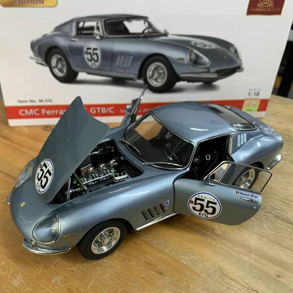 [CMC] 1:18 Ferrari 1965 275 GTB/C Ice Blue Model Car Die-Cast