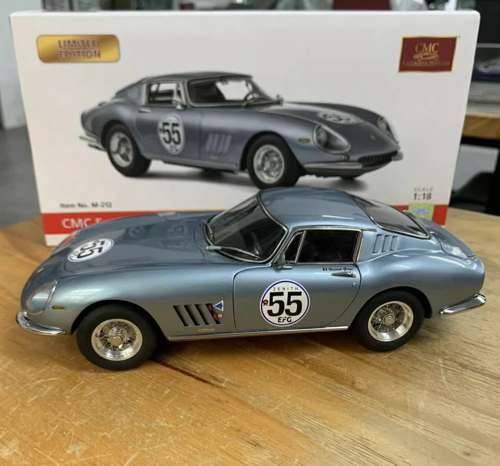 [CMC] 1:18 Ferrari 1965 275 GTB/C Ice Blue Model Car Die-Cast