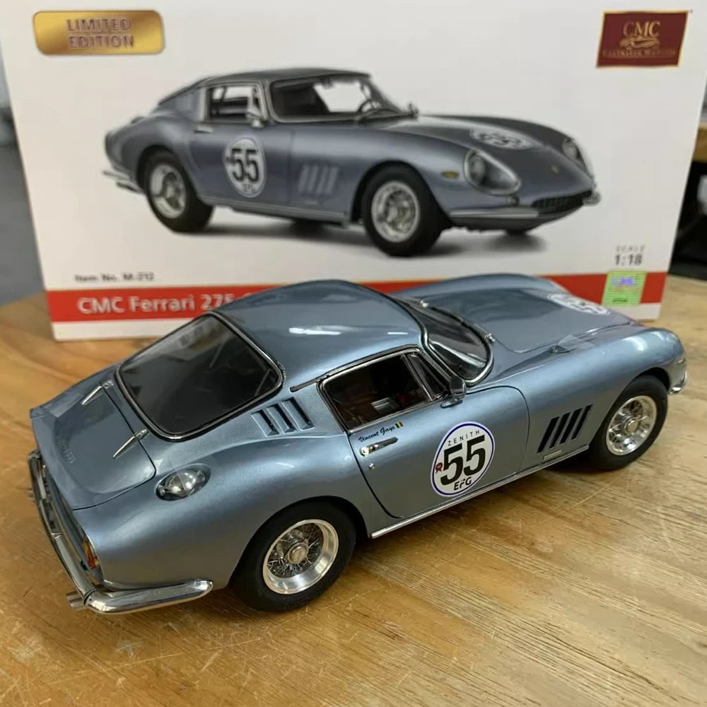 [CMC] 1:18 Ferrari 1965 275 GTB/C Ice bleu voiture miniature Die-Cast