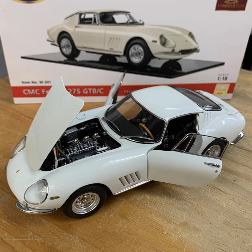 [CMC] 1:18 Ferrari 1965 275 GTB/C bianco modellino di auto Die-Cast