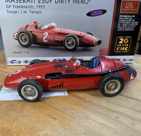 [CMC] 1:18 Maserati 1957 250F #2 Dirty Model Car Die-Cast