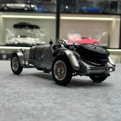 [CMC] 1:18 Mercedes-Benz 1930 SSK bianco Elephant trasparente Finish modellino di auto Die-Cast