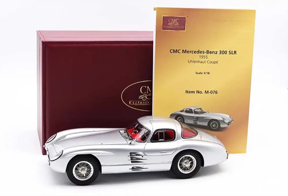 [CMC] 1:18 Mercedes-Benz 1955 300 SLR Uhlenhaut Coupe Model Car Die-Cast