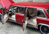 [CMC] 1:18 Mercedes-Benz 1963 600 Pullman W100 LWB rosso modellino di auto Die-Cast