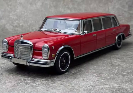 [CMC] 1:18 Mercedes-Benz 1963 600 Pullman W100 LWB Red Model Car Die-Cast