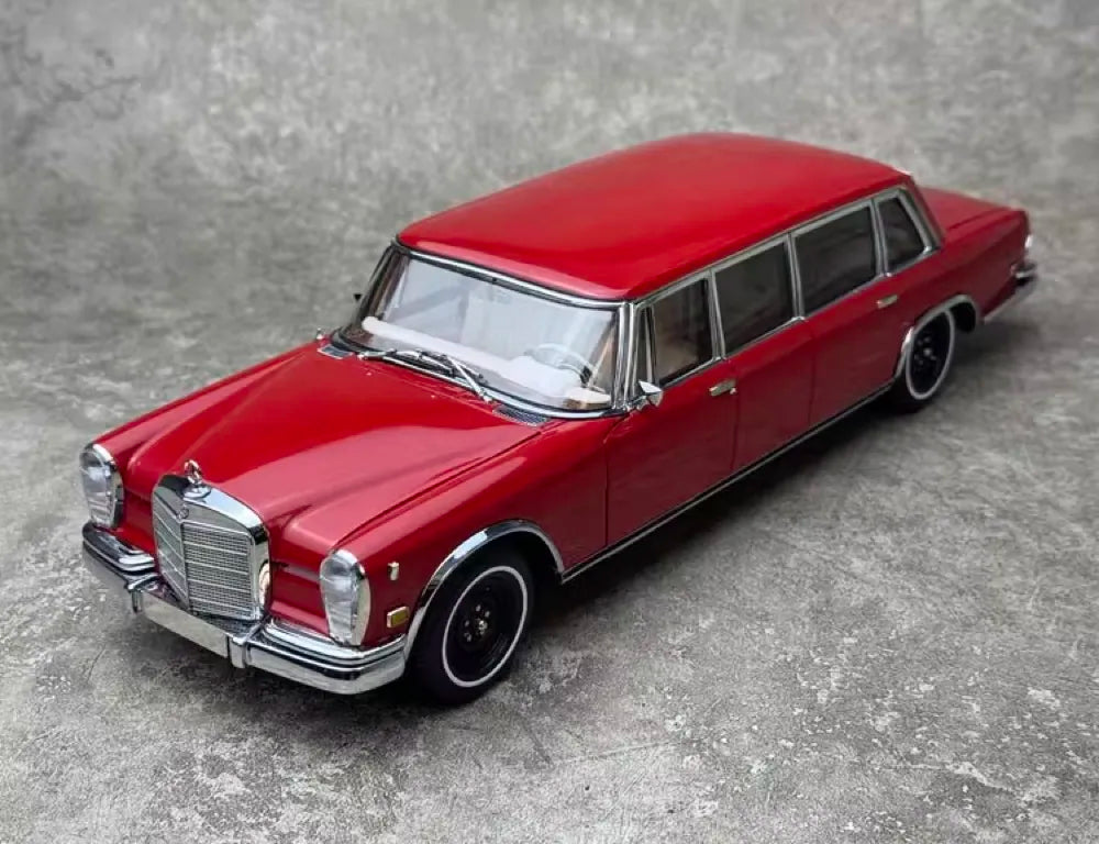 [CMC] 1:18 Mercedes-Benz 1963 600 Pullman W100 LWB Red Model Car Die-Cast