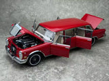 [CMC] 1:18 Mercedes-Benz 1963 600 Pullman W100 LWB rosso modellino di auto Die-Cast