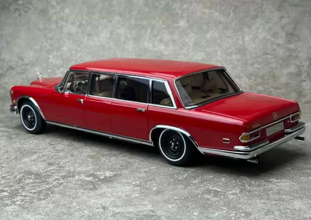 [CMC] 1:18 Mercedes-Benz 1963 600 Pullman W100 LWB Red Model Car Die-Cast
