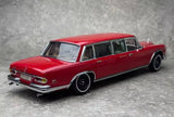 [CMC] 1:18 Mercedes-Benz 1963 600 Pullman W100 LWB rosso modellino di auto Die-Cast