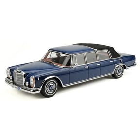 [CMC] 1:18 Mercedes-Benz 1965 600 Pullman W100 Landaulet Blue Model Car Die-Cast