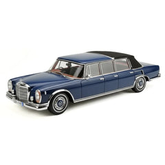 [CMC] 1:18 Mercedes-Benz 1965 600 Pullman W100 Landaulet blu modellino di auto Die-Cast