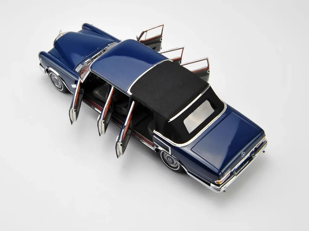[CMC] 1:18 Mercedes-Benz 1965 600 Pullman W100 Landaulet Blue Model Car Die-Cast