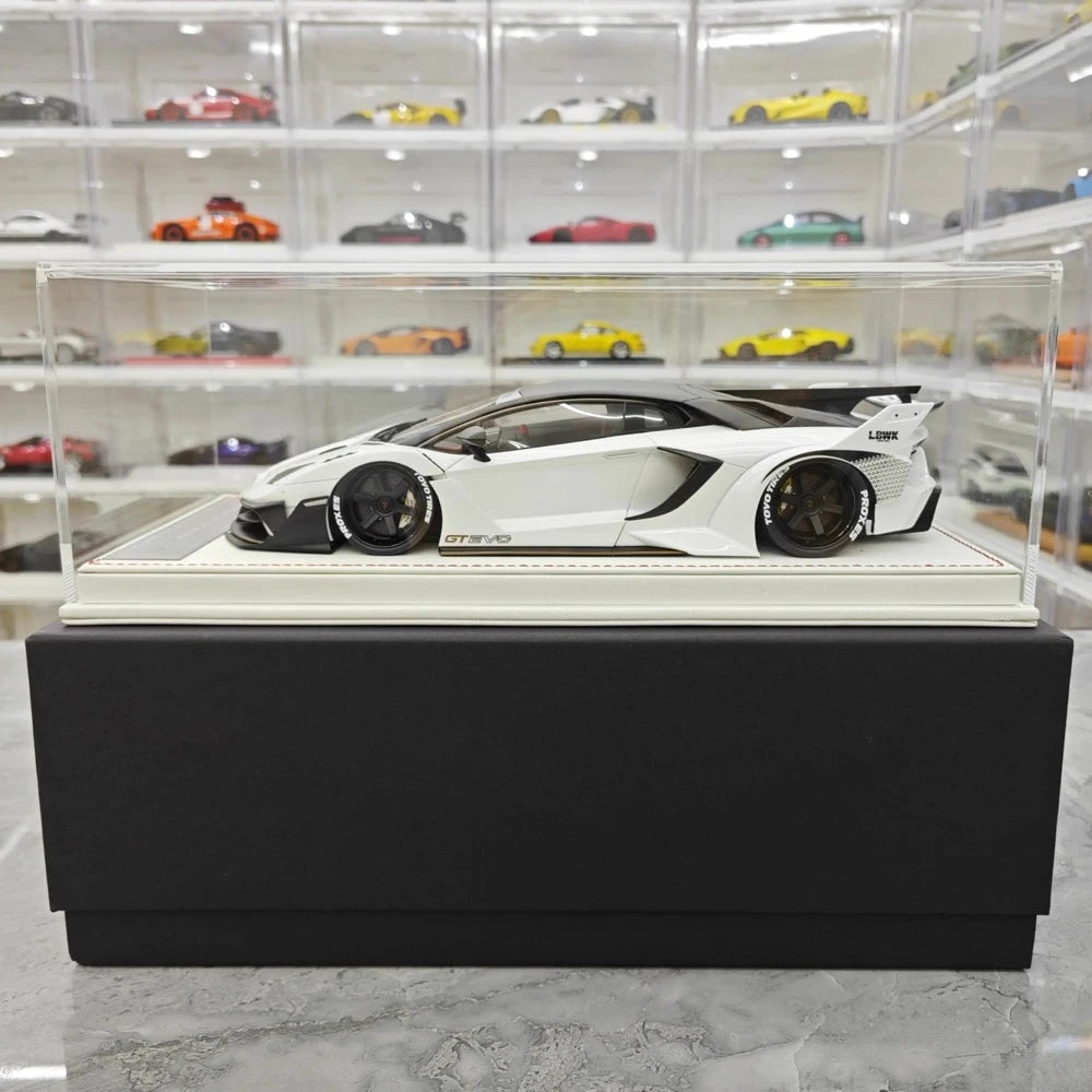 [Davis & Giovanni] 1:18 Lamborghini 2020 Aventador GT EVO LBWK White Model Car Resin