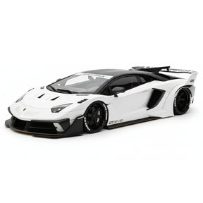 [Davis & Giovanni] 1:18 Lamborghini 2020 Aventador GT EVO LBWK White Model Car Resin