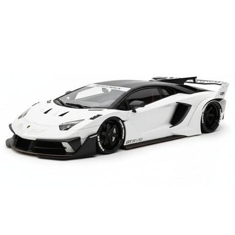 [Davis & Giovanni] 1:18 Lamborghini 2020 Aventador GT EVO LBWK White Model Car Resin