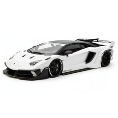 [Davis & Giovanni] 1:18 Lamborghini 2020 Aventador GT EVO LBWK White Model Car Resin