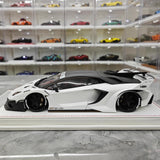 [Davis & Giovanni] 1:18 Lamborghini 2020 Aventador GT EVO LBWK White Model Car Resin