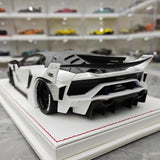 [Davis & Giovanni] 1:18 Lamborghini 2020 Aventador GT EVO LBWK White Model Car Resin