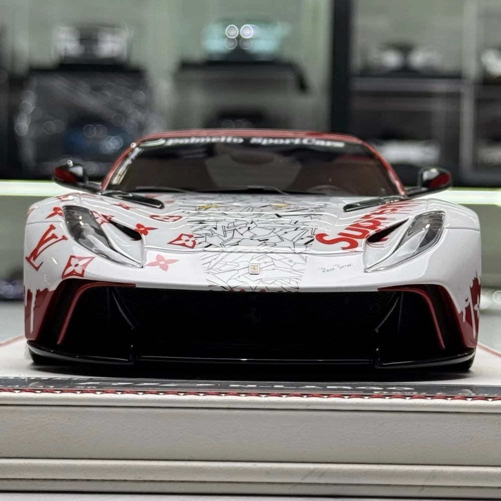 [Davis & Giovanni] 1:18 Ferrari 2017 812 N-LARGO Supreme x LV modellino di auto resina