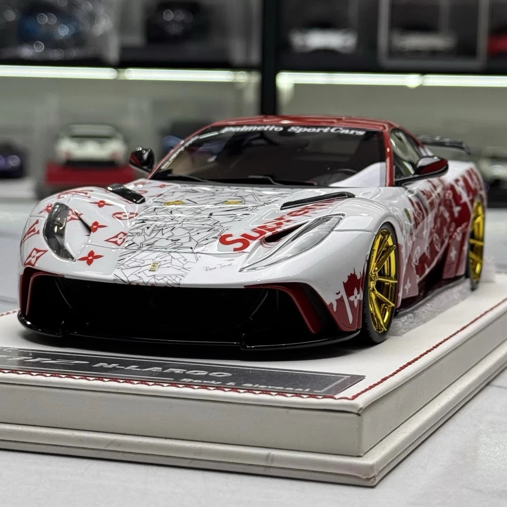 [Davis & Giovanni] 1:18 Ferrari 2017 812 N-LARGO Supreme x LV modellino di auto resina