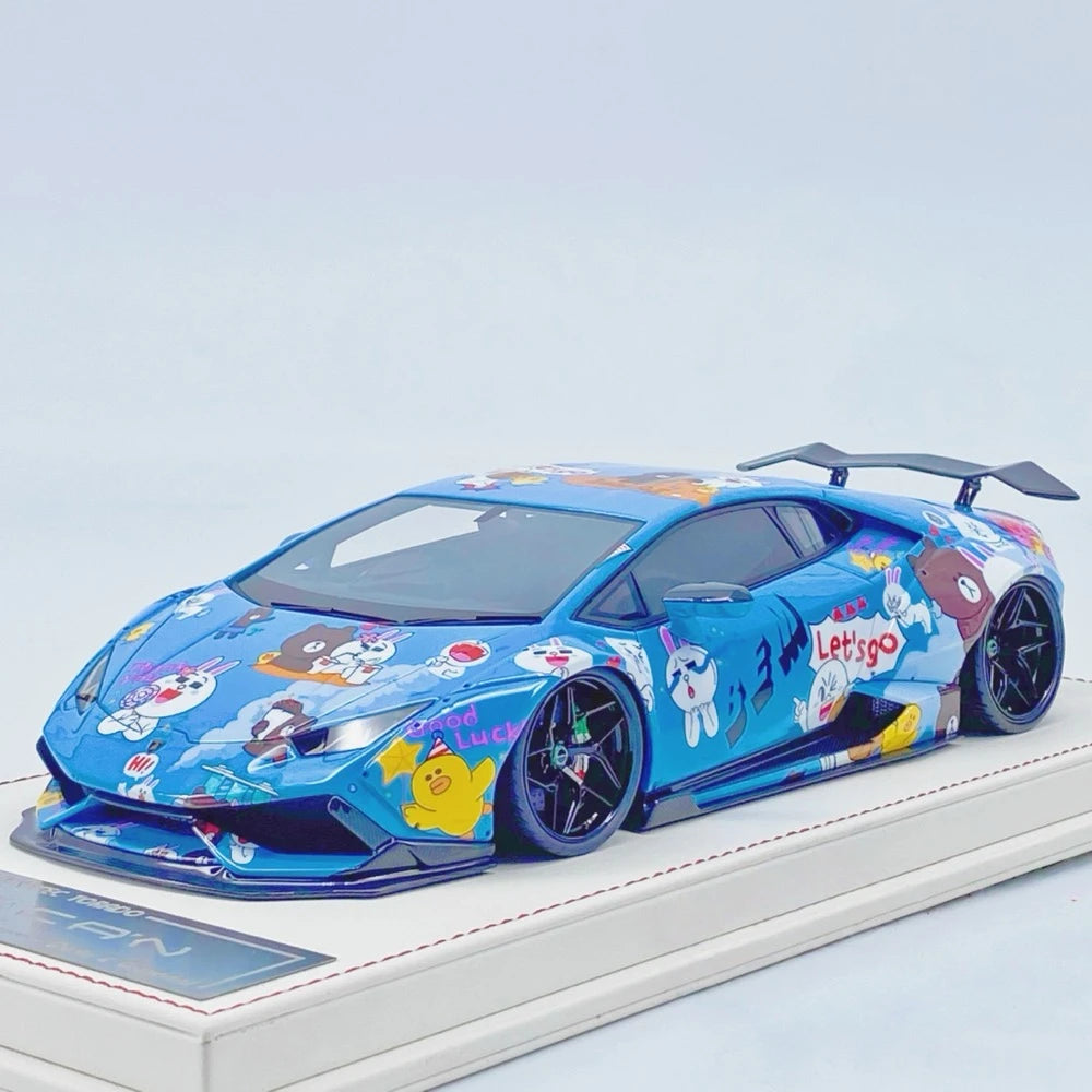 [Davis & Giovanni] 1:18 Lamborghini 2015 Huracán Liberty Walk LINE Model Car Resin