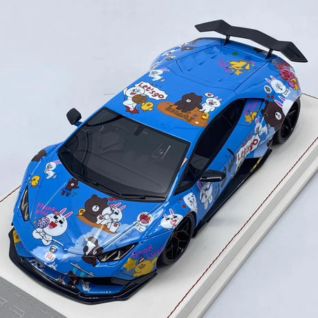 [Davis & Giovanni] 1:18 Lamborghini 2015 Huracán Liberty Walk LINE Model Car Resin