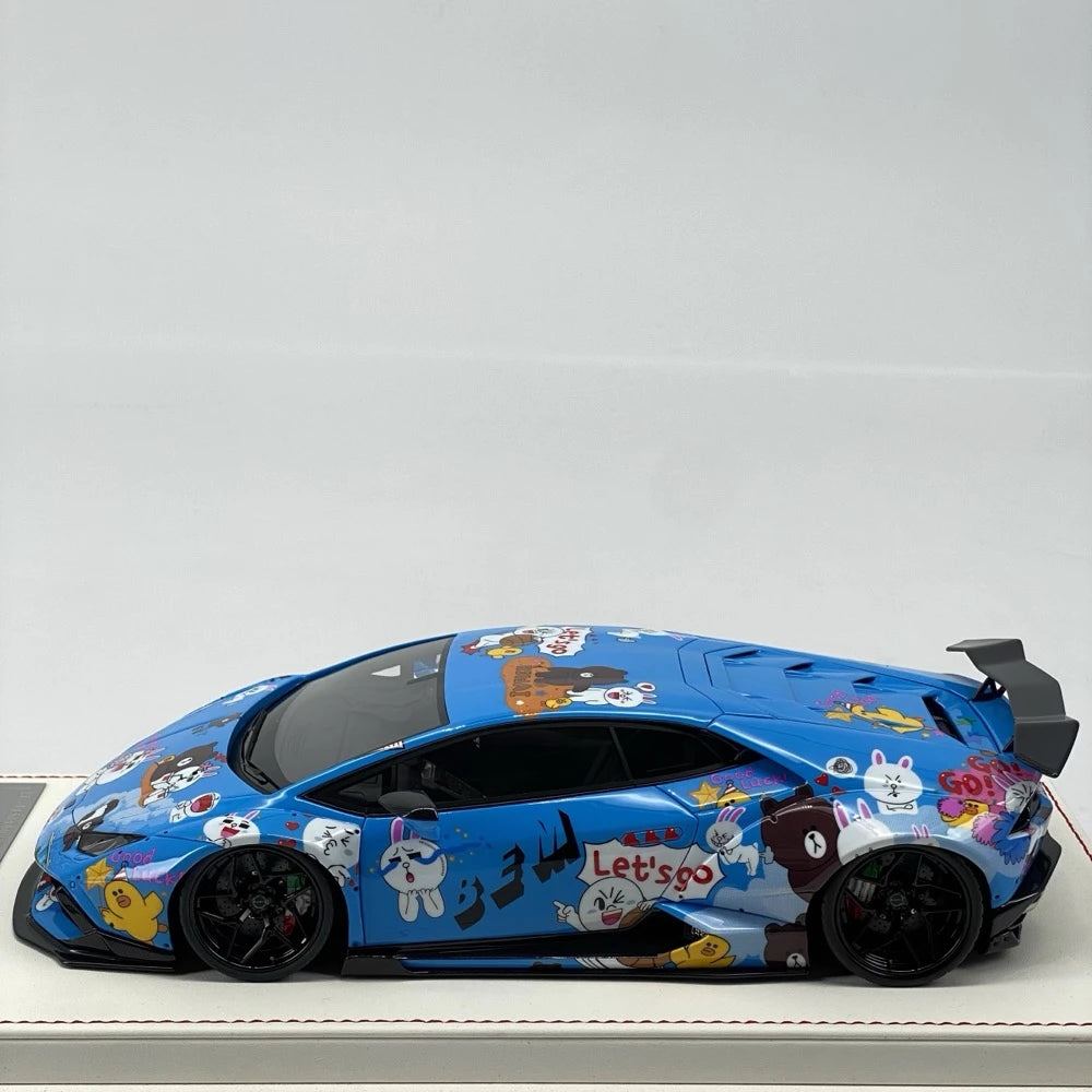 [Davis & Giovanni] 1:18 Lamborghini 2015 Huracán Liberty Walk LINE Model Car Resin