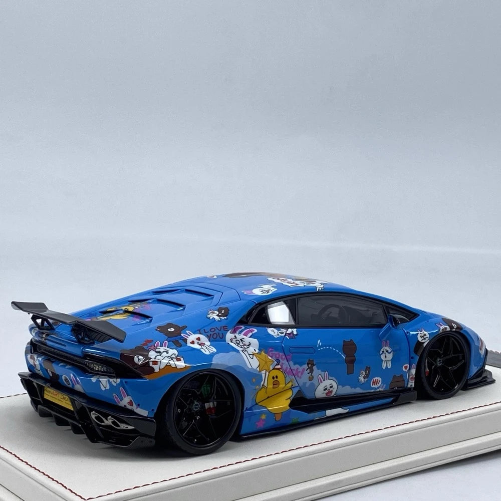 [Davis & Giovanni] 1:18 Lamborghini 2015 Huracán Liberty Walk LINE Model Car Resin