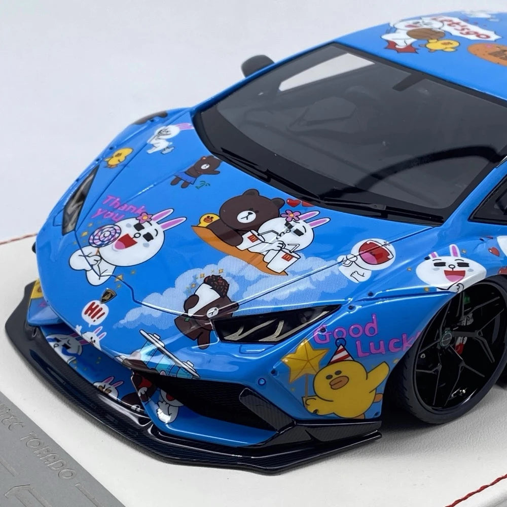 [Davis & Giovanni] 1:18 Lamborghini 2015 Huracán Liberty Walk LINE Model Car Resin