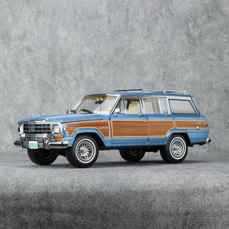 [DD Model] 1:18 Jeep 1989 Wagoneer Blue Model Car Die-Cast