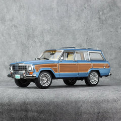 [DD Model] 1:18 Jeep 1989 Wagoneer Blue Model Car Die-Cast