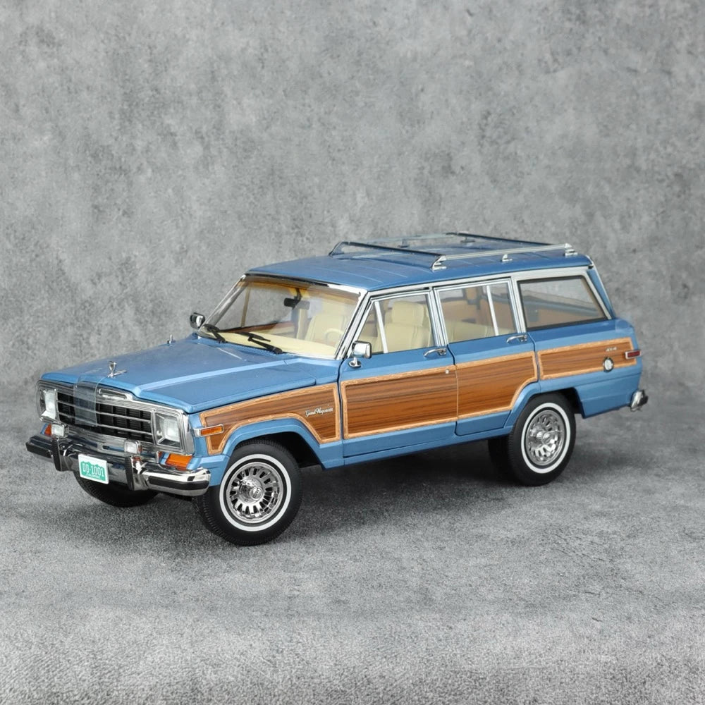 [DD Model] 1:18 Jeep 1989 Wagoneer Blue Model Car Die-Cast