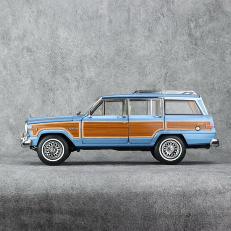 [DD Model] 1:18 Jeep 1989 Wagoneer Blue Model Car Die-Cast