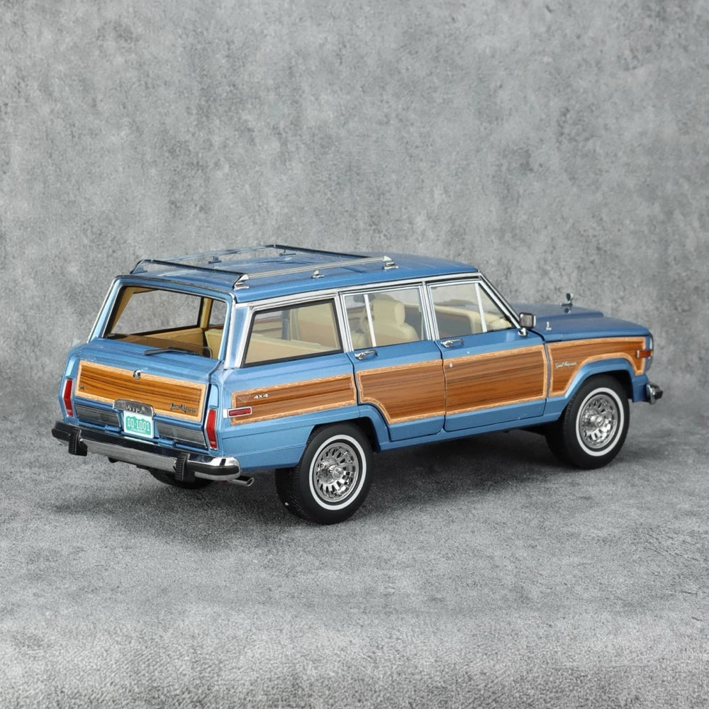 [DD Model] 1:18 Jeep 1989 Wagoneer Blue Model Car Die-Cast