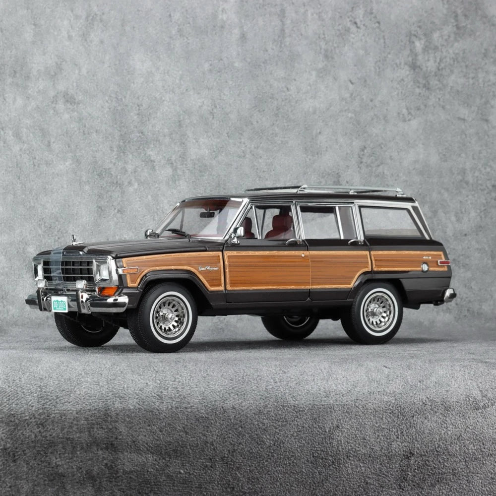 [DD Model] 1:18 Jeep 1989 Wagoneer Brown Model Car Die-Cast
