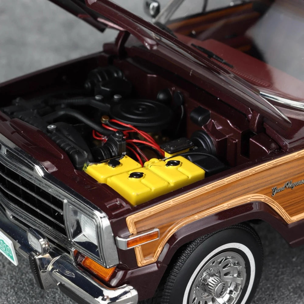 [DD Model] 1:18 Jeep 1989 Wagoneer Red Model Car Die-Cast