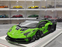 [Davis & Giovanni] 1:18 Lamborghini 2021 Aventador GT EVO Green Model Car Resin