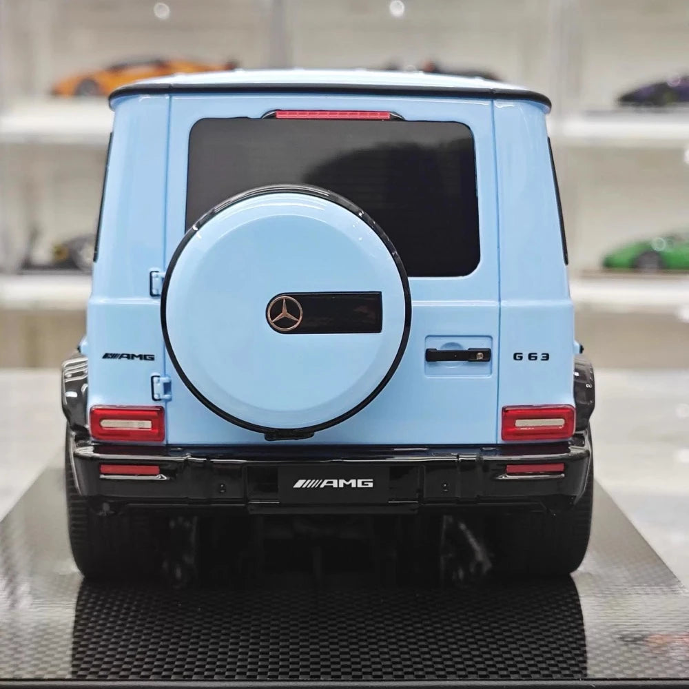 [Dino Model] 1:18 Mercedes-Benz 2025 G63 AMG Glossy Blue Model Car Resin