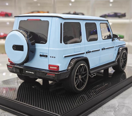 [Dino Model] 1:18 Mercedes-Benz 2025 G63 AMG Glossy Blue Model Car Resin