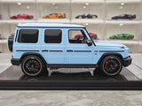[Dino Model] 1:18 Mercedes-Benz 2025 G63 AMG Glossy blå modellbil resin