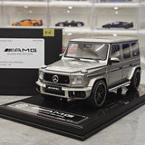 [Dino Model] 1:18 Mercedes-Benz 2025 G63 AMG Glossy Silver Model Car Resin