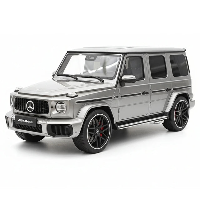 [Dino Model] 1:18 Mercedes-Benz 2025 G63 AMG Glossy Silver Model Car Resin